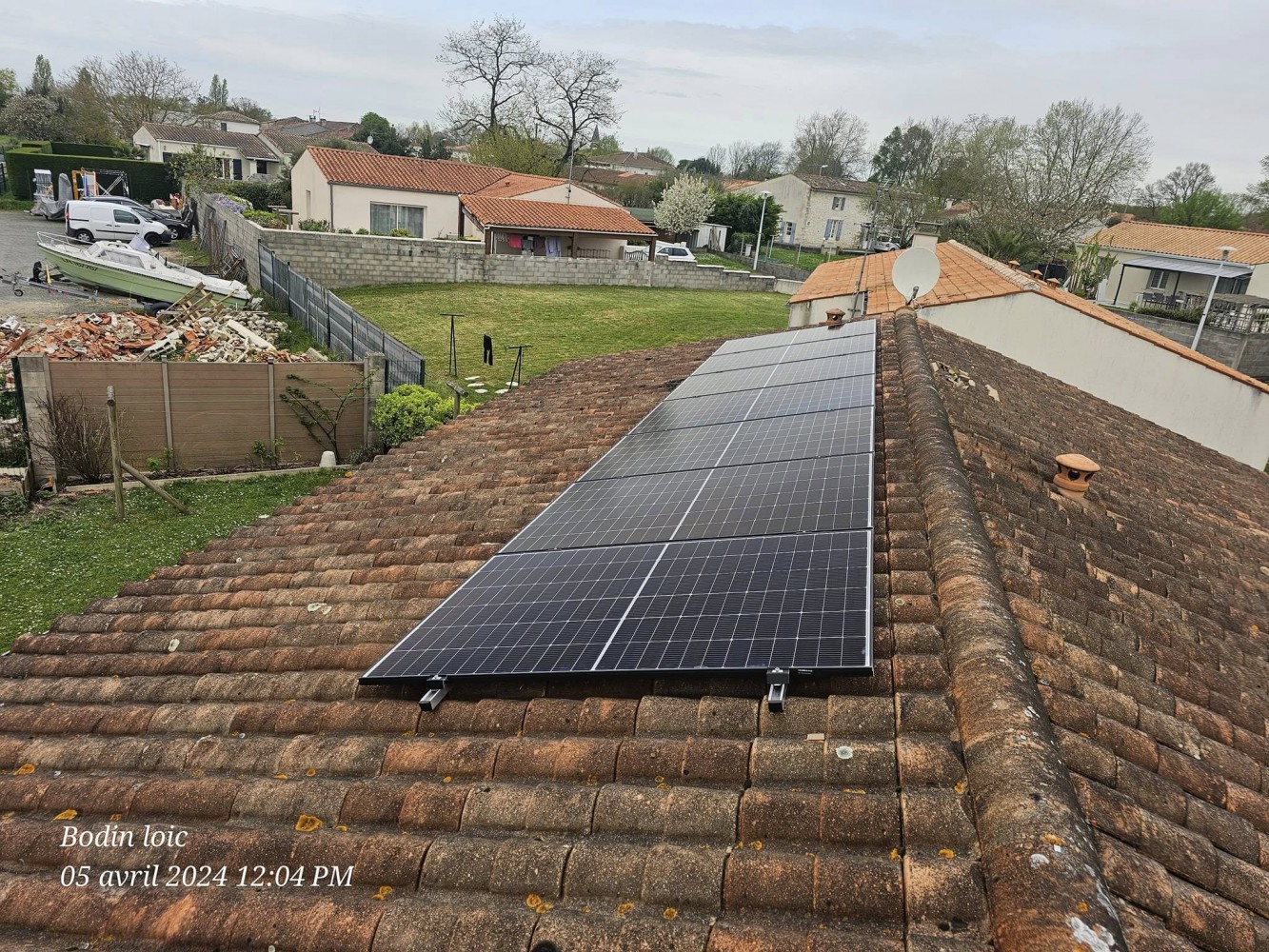 pose de panneaux solaires photovoltaïques