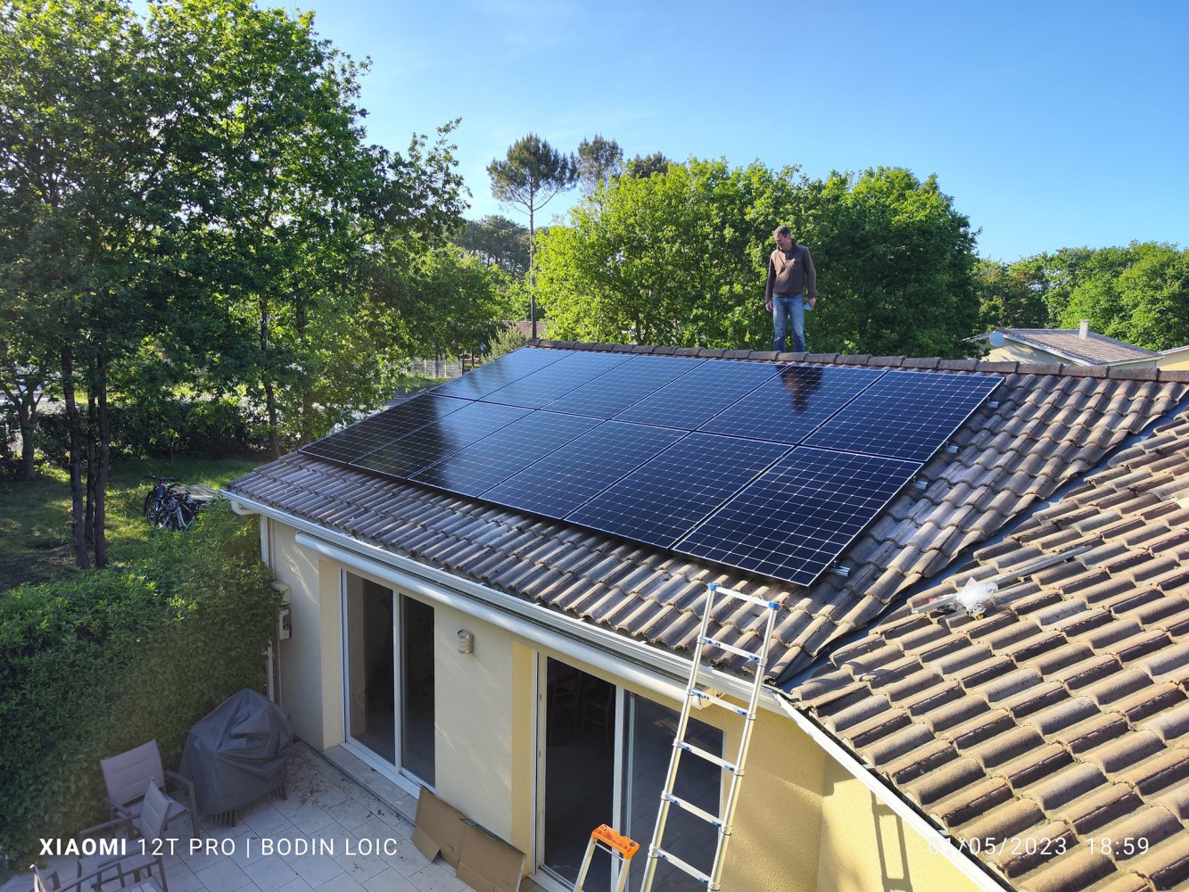 pose de panneaux solaires photovoltaïques