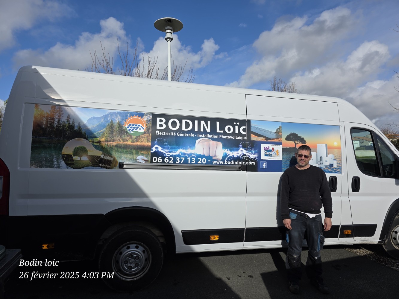 Ets Bodin électricité générale pose photovoltaïque Batterie de stockage automatisme alarme domotique climatisation dépa…